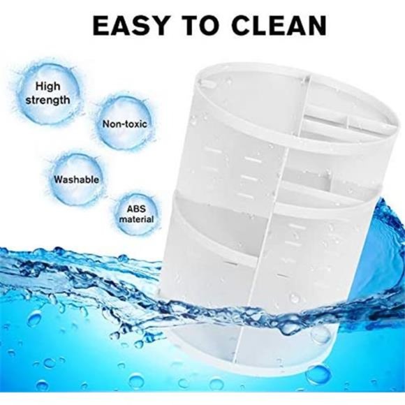 360 Makeup Organizer, DIY Detachable Spinning Cosmetic Makeup Caddy Storage - Picture 5 of 6